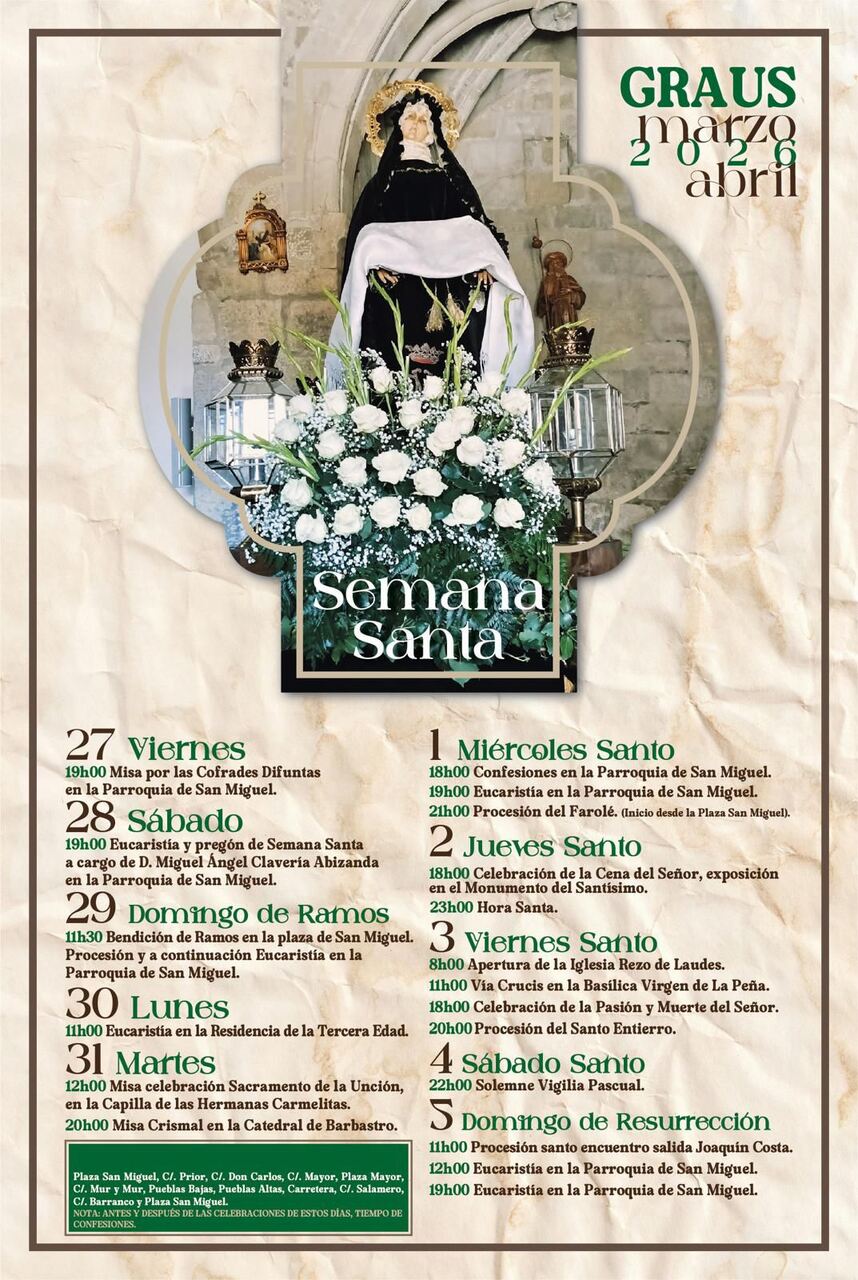 Semana Santa en Graus 2026 Graus